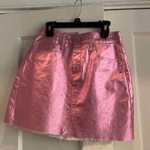 Metallic pink wild fable skirt